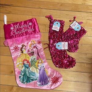Disney Pink Princess Holiday Stocking